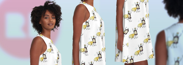 Cheese And Whine A-Line Dress | Redbubble | Jiggy Creationz